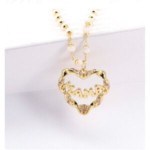 NEW  Mama Heart Shape Pendant Mother's day Necklace